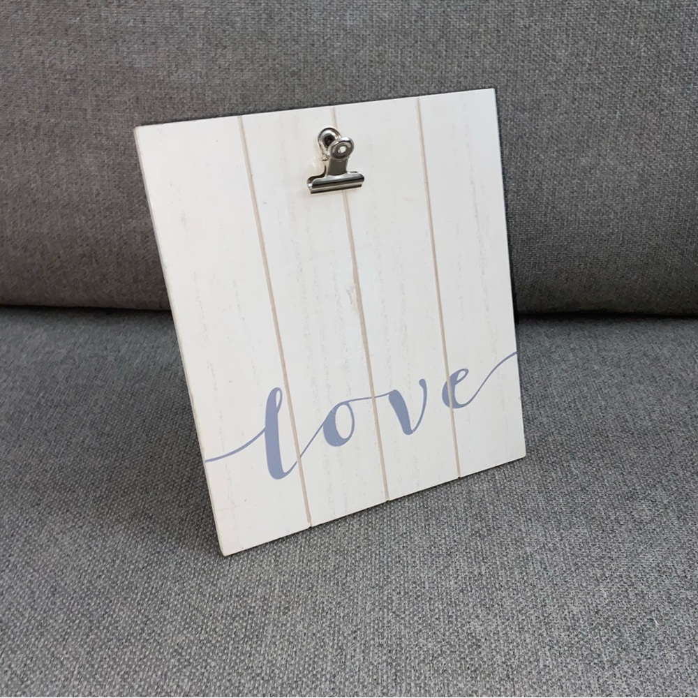 Nielsen Bainbridge “Love” White Wooden Photo Frame Display
